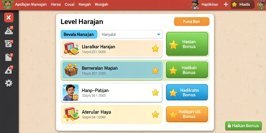 Berbagai item power-up yang membantu dalam permainan.
