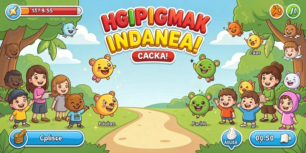 Tangkapan layar memperlihatkan berbagai karakter yang tersedia dalam game.