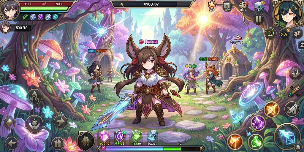 Screenshot menggambarkan interaksi dengan komunitas pemain lainnya.