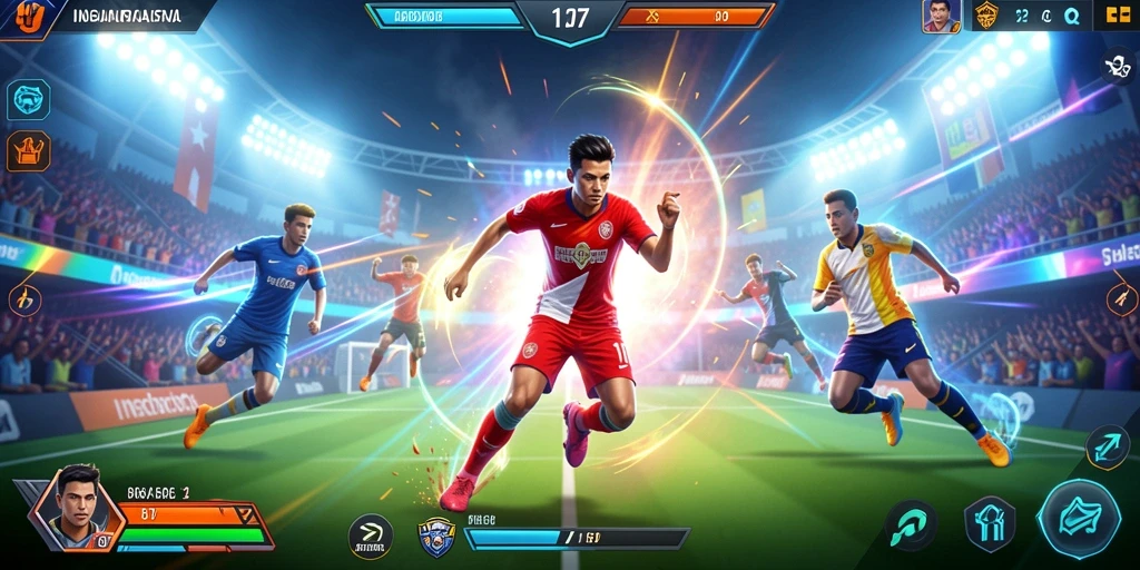 Tangkapan layar saat putaran gratis aktif dengan efek visual menakjubkan.