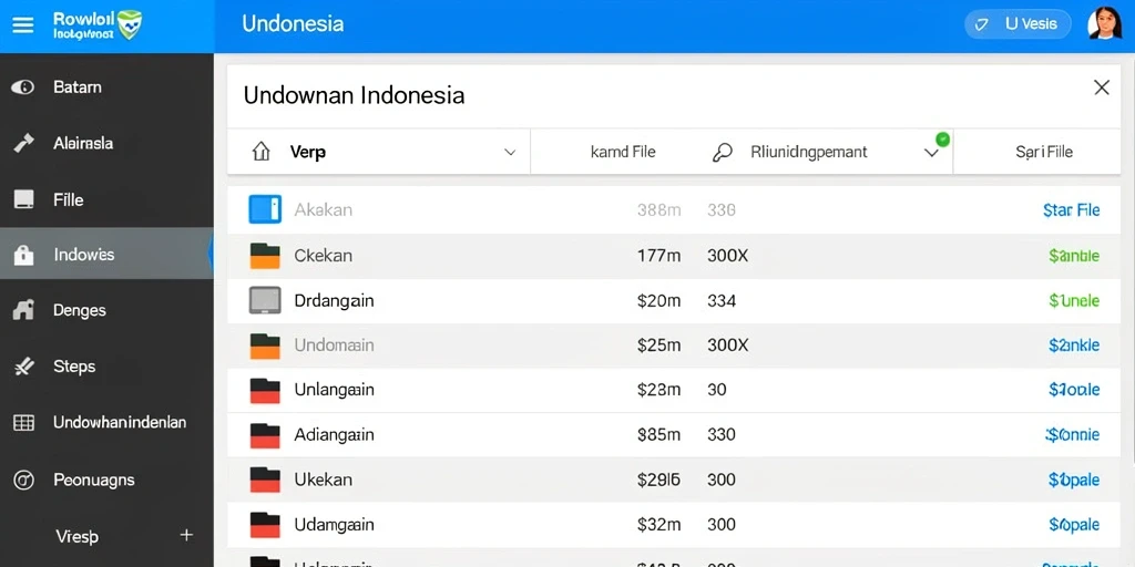 Screenshot berbagai pilihan permainan yang tersedia.