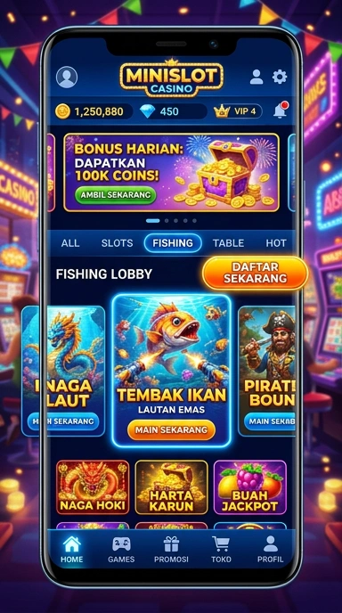 minislot — menu pengaturan